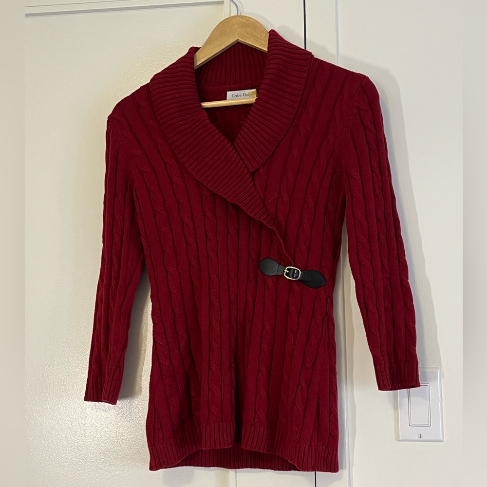 Calvin Klein red sweater